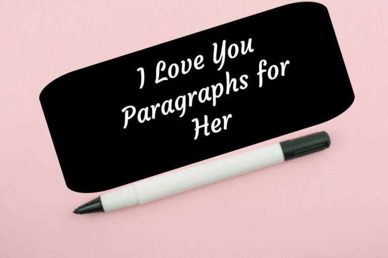 I Love You Paragraphs for Her