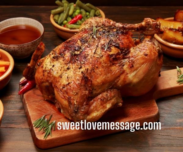 Roasted Chicken Caption with Quotes